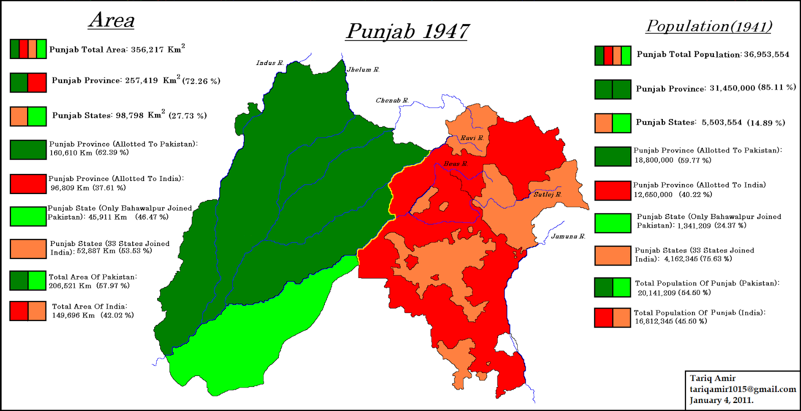 Pakistan Geotagging Partition Of Punjab in 1947