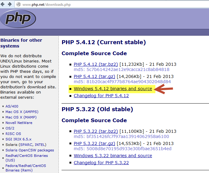 Apache php mysql bundle windows 7 Apache php mysql bundle windows 7