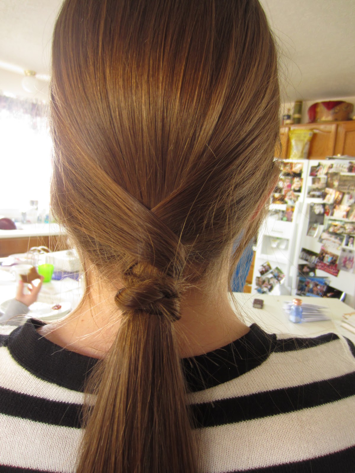 Becky S Ponytail Hair Everywhere