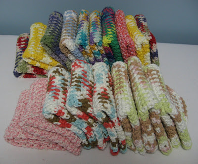 Summer Crocheting ~ More Cotton Dishcloths/Washcloths