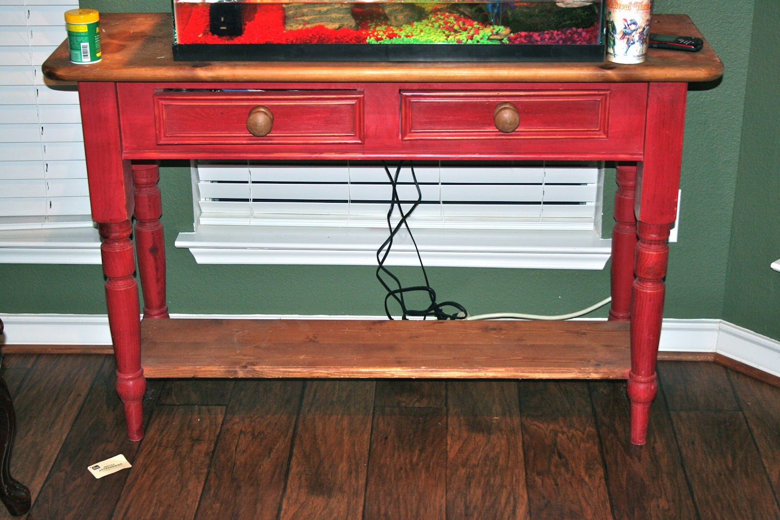 Redemption Refinishing Grey Table