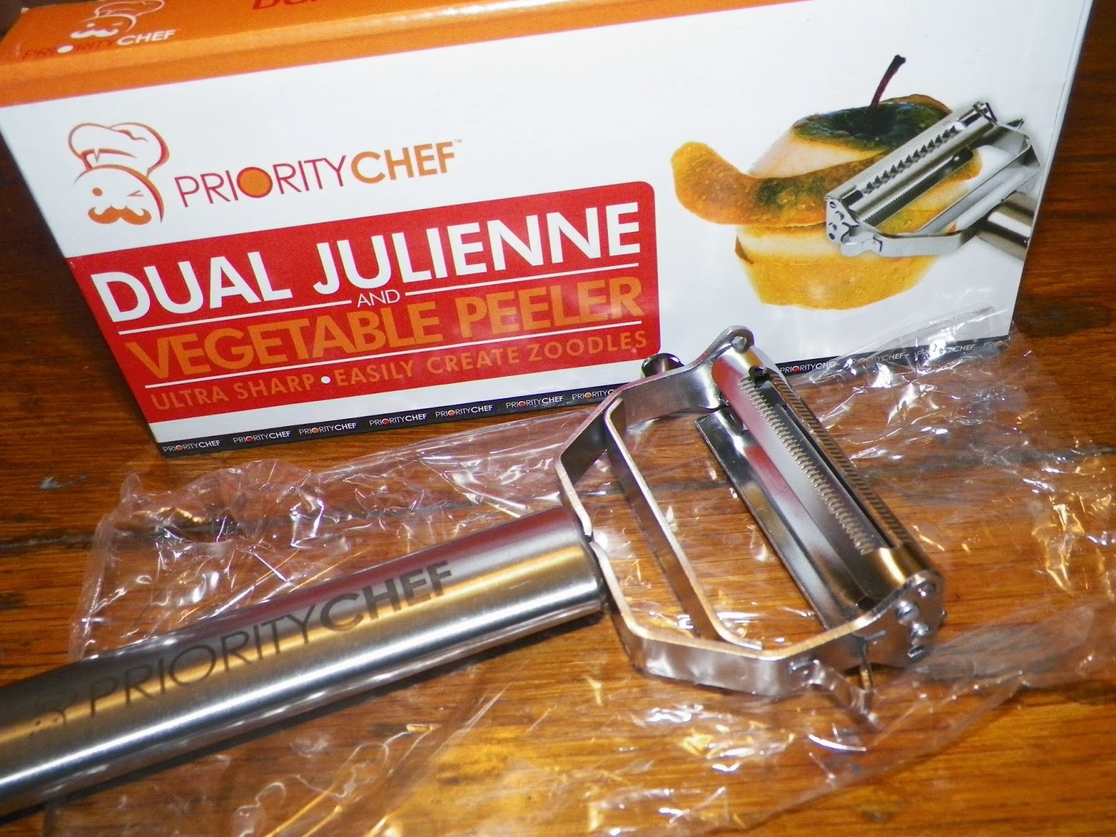mygreatfinds Dual Julienne and Vegetable Peeler by Priority Chef