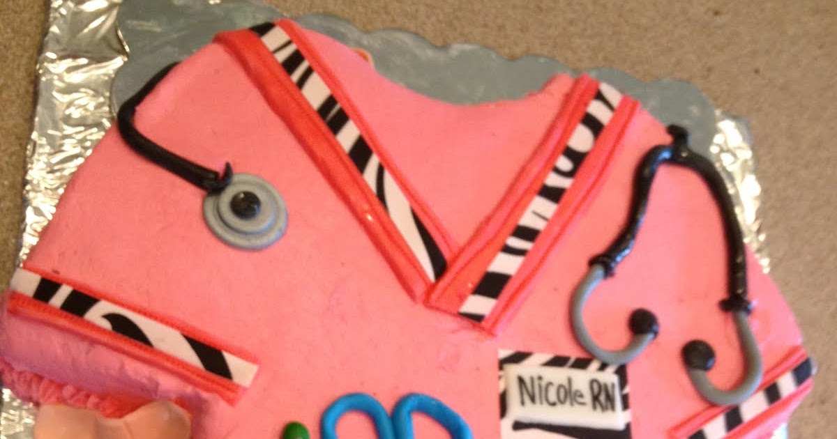 Icing on the cake RN Scrub Top Cake