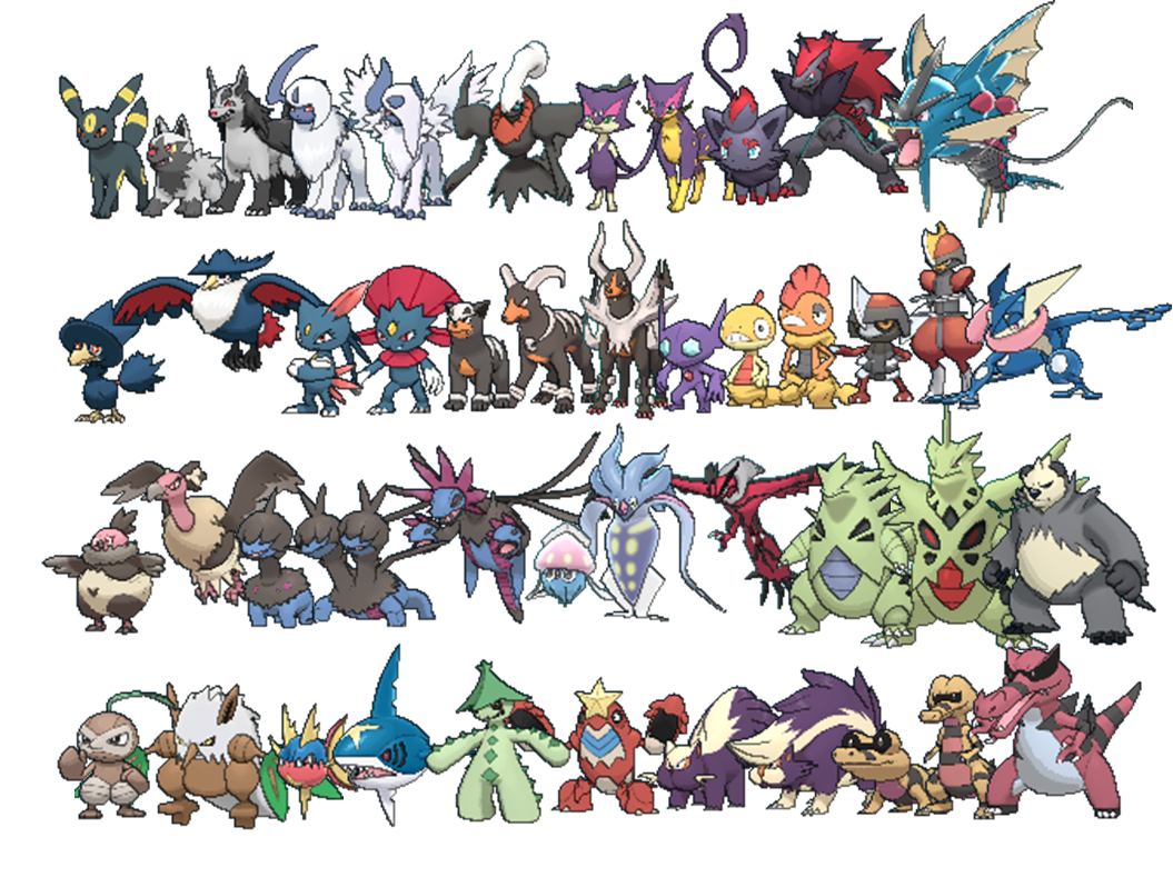 Melhores Pokémon Dark (Sombrio) de Cada Geração! #shorts #pokemon 