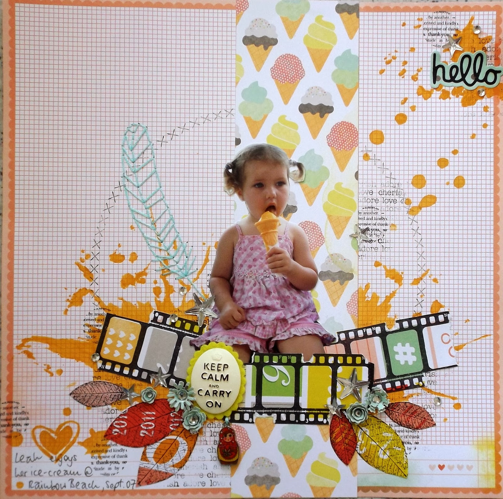 Colourblast! Keep calm and carry on (licking your icecream)