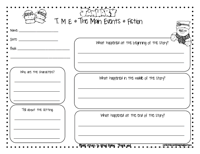 Book report informational text image