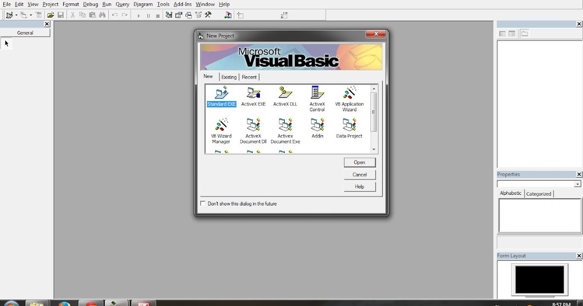 contoh program dengan visual foxpro 6 runtime