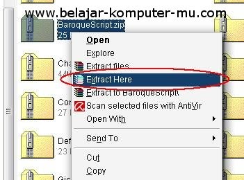 cara install menambah model huruf baru – font baru windows - Belajar