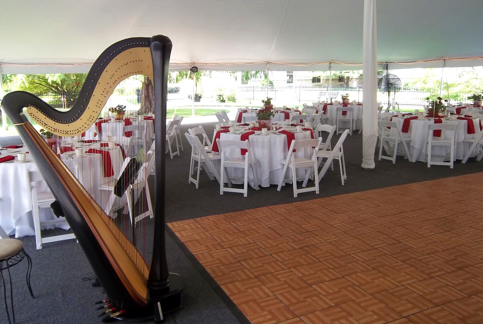 South Bend Wedding Reception Music Harpist At Notre Dame The