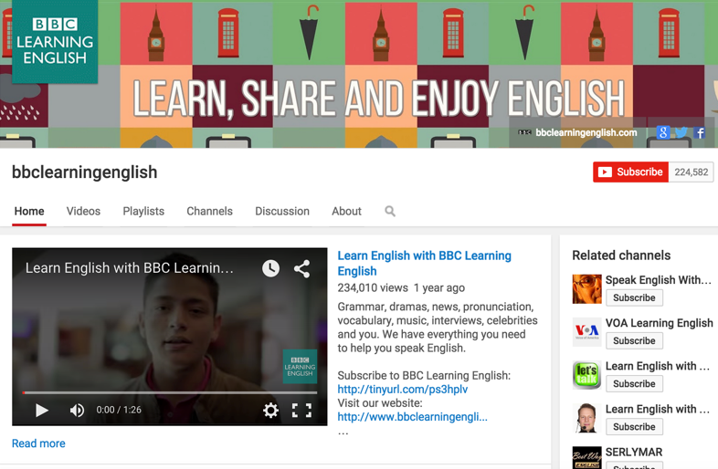 5 Good YouTube Channels for Learning English Educational Technology