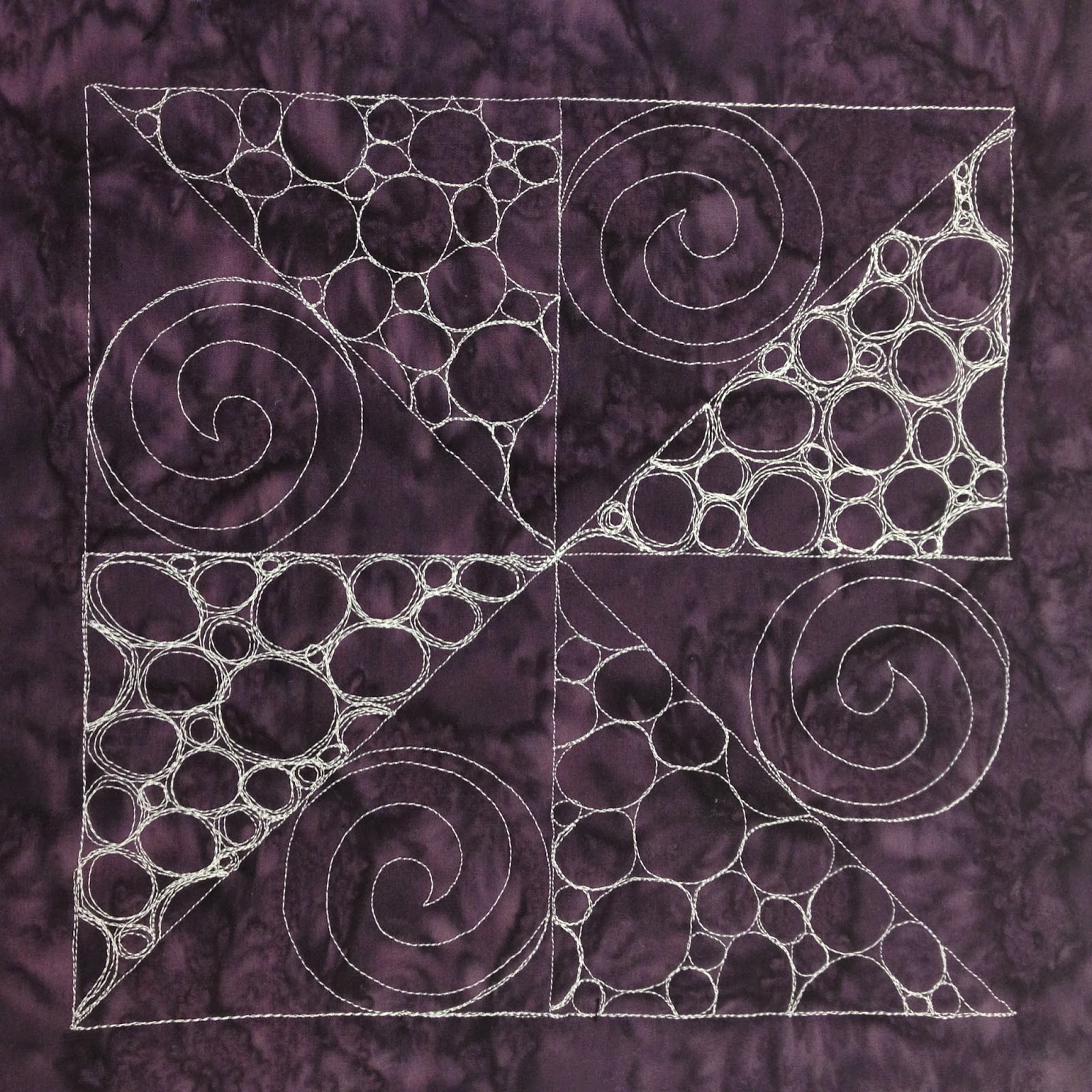 The Free Motion Quilting Project 24. Quilt a Pinwheel Block with