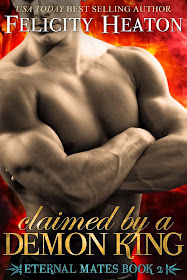 paranormal romance, erotic, cover Claimed by a Demon King