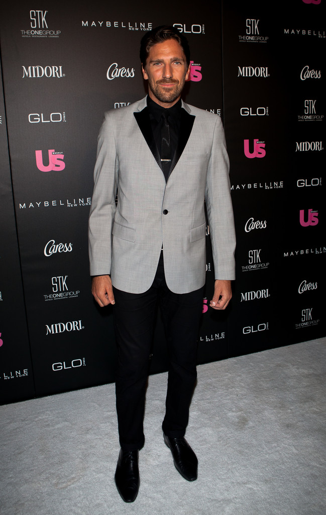 Henrik Lundqvist, sporting a Calvin Klein suit. #Classy