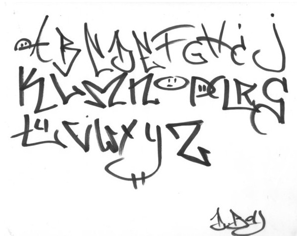 New Grafity S 4 Tagging Letters Styles Graffiti Alphabet A Z