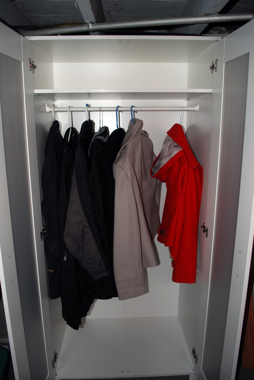 In the Little Yellow House A Coat Closet in the Basement