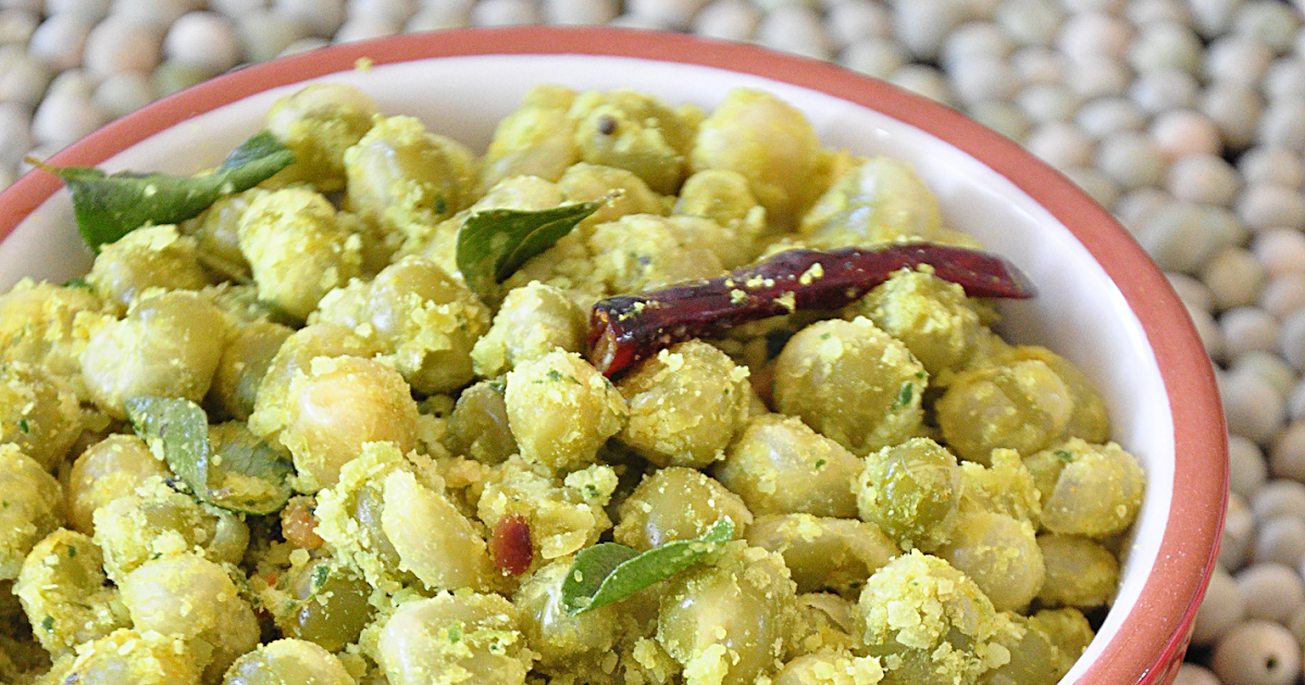 Green Peas Sundal Pachai Pattani Sundal Spill the Spices