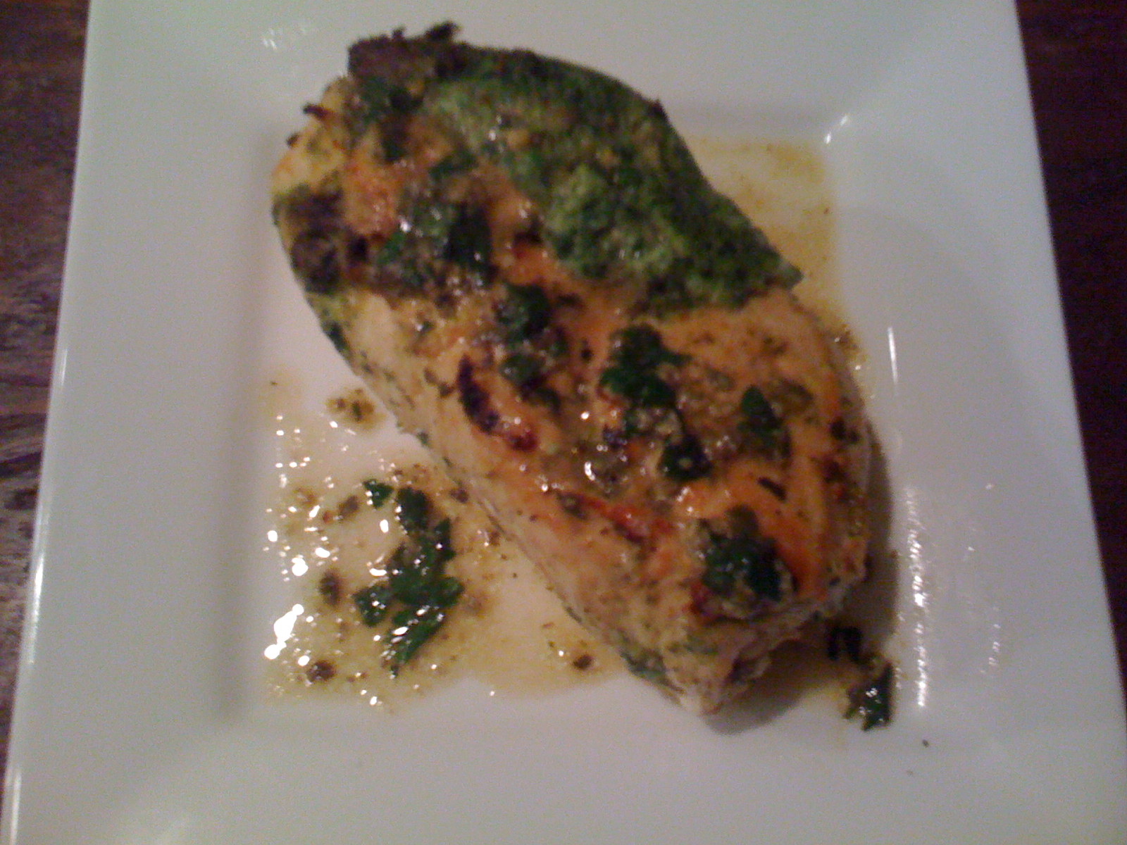 Soufflé Stuffed Chicken