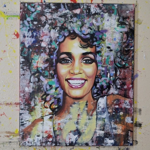09-Whitney-Houston-Jonathan-Harris-Celebrity-Paintings-Images-and-Videos-www-designstack-co