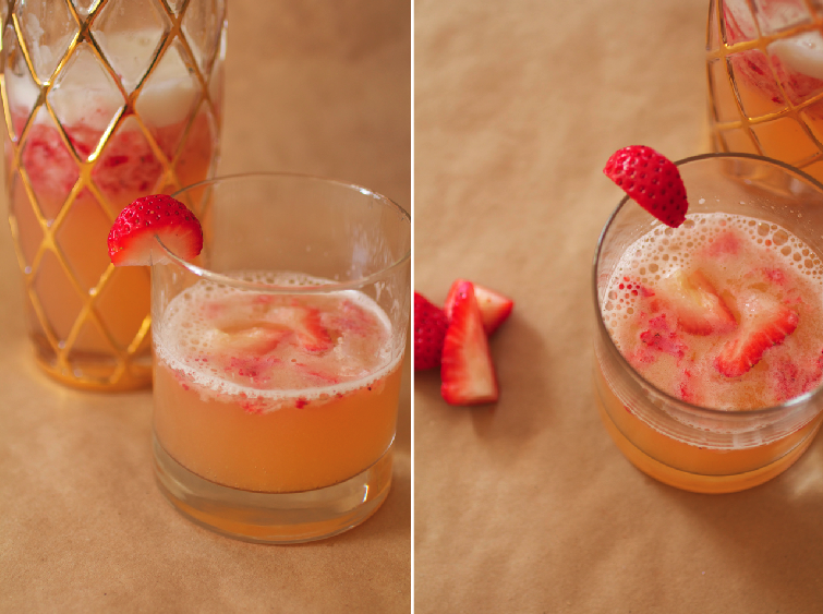 And your bird can sing {in my kitchen} muddled strawberry cocktail