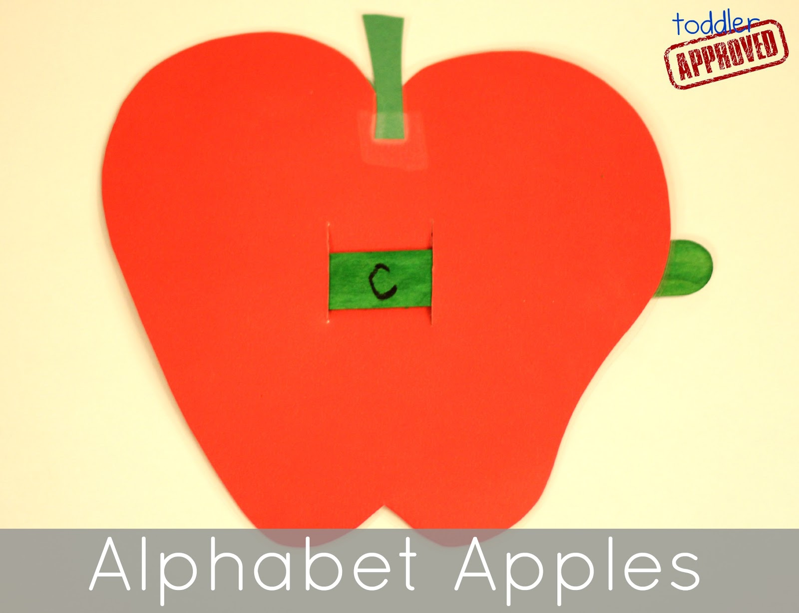 Toddler Approved! Alphabet and Vowel Apples Back to School Basics