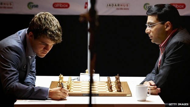 Anand-Carlsen: game 2, a Caro-Kann, drawn in 25 moves - UPDATE: VIDEO 