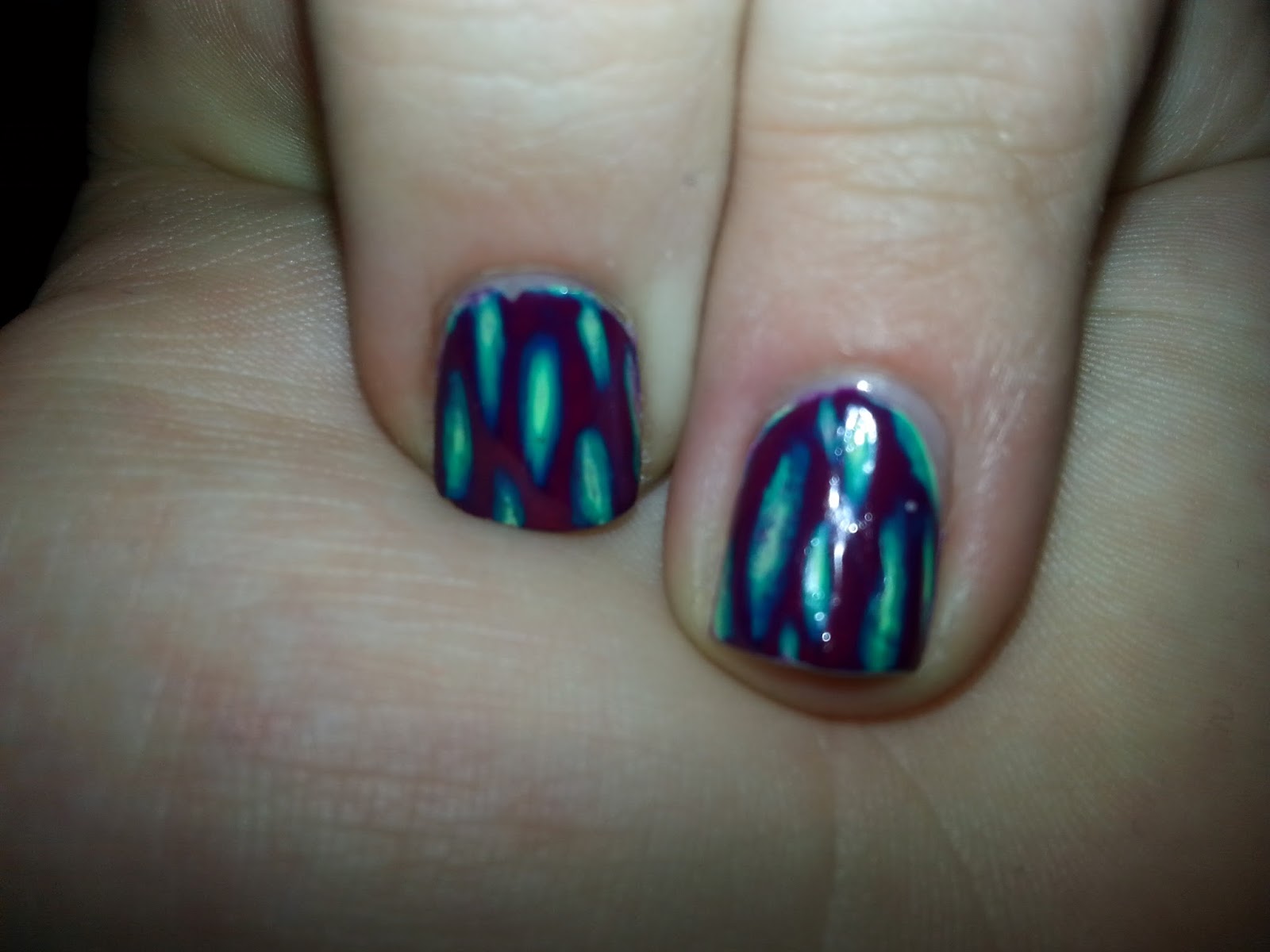 Pinkies For A Penny Acid Wash Nails