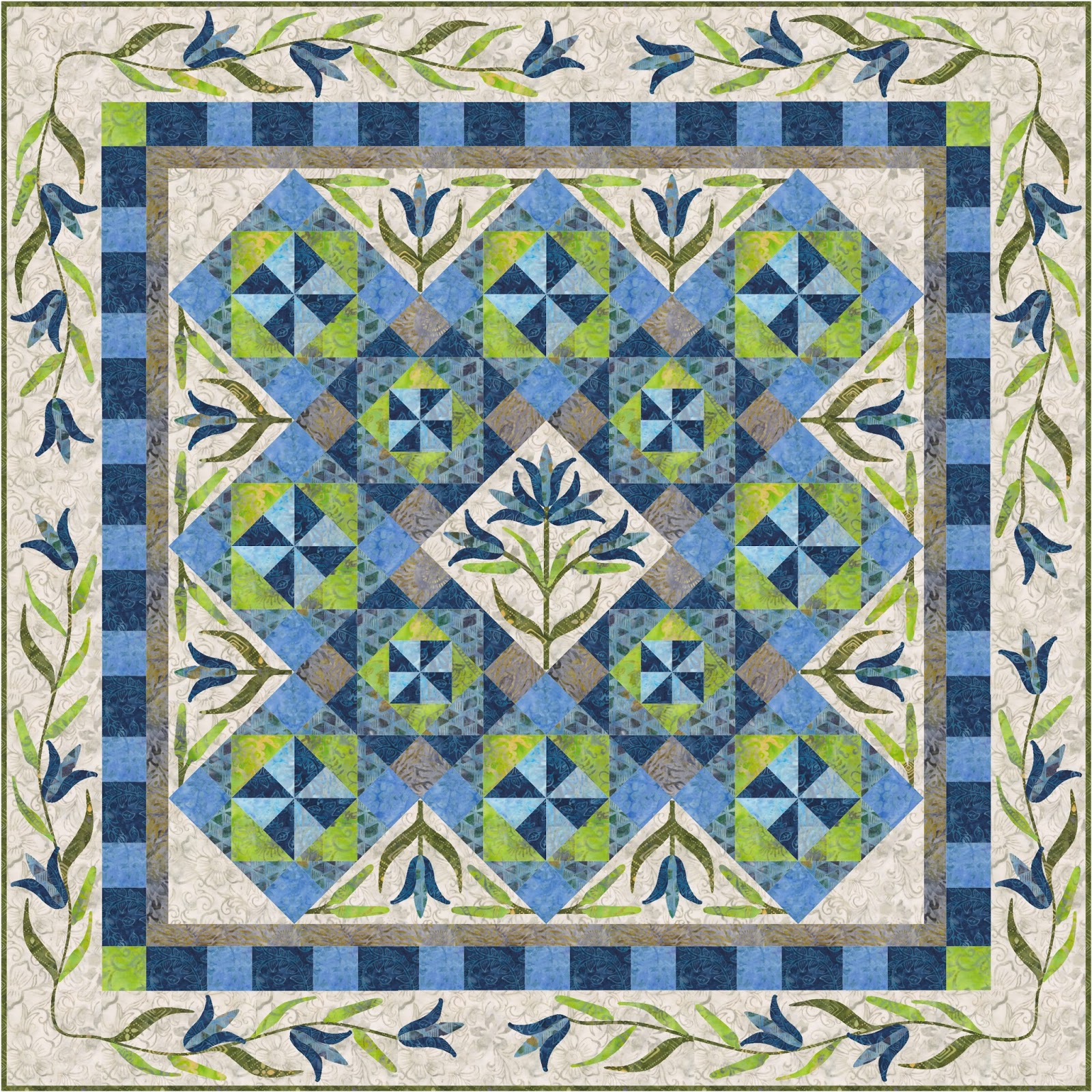 Quilting Affection Designs New Pattern "Lilies In the Wind"
