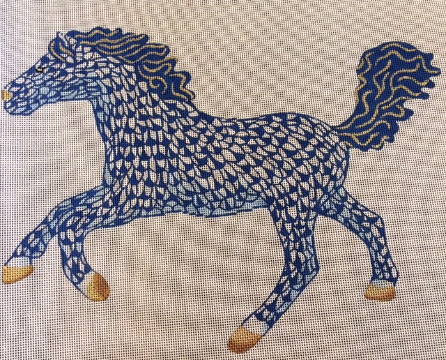 Horse Country Chic Po's Point Needlepoint