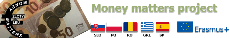 Money matters. Erasmus + Project 17/19