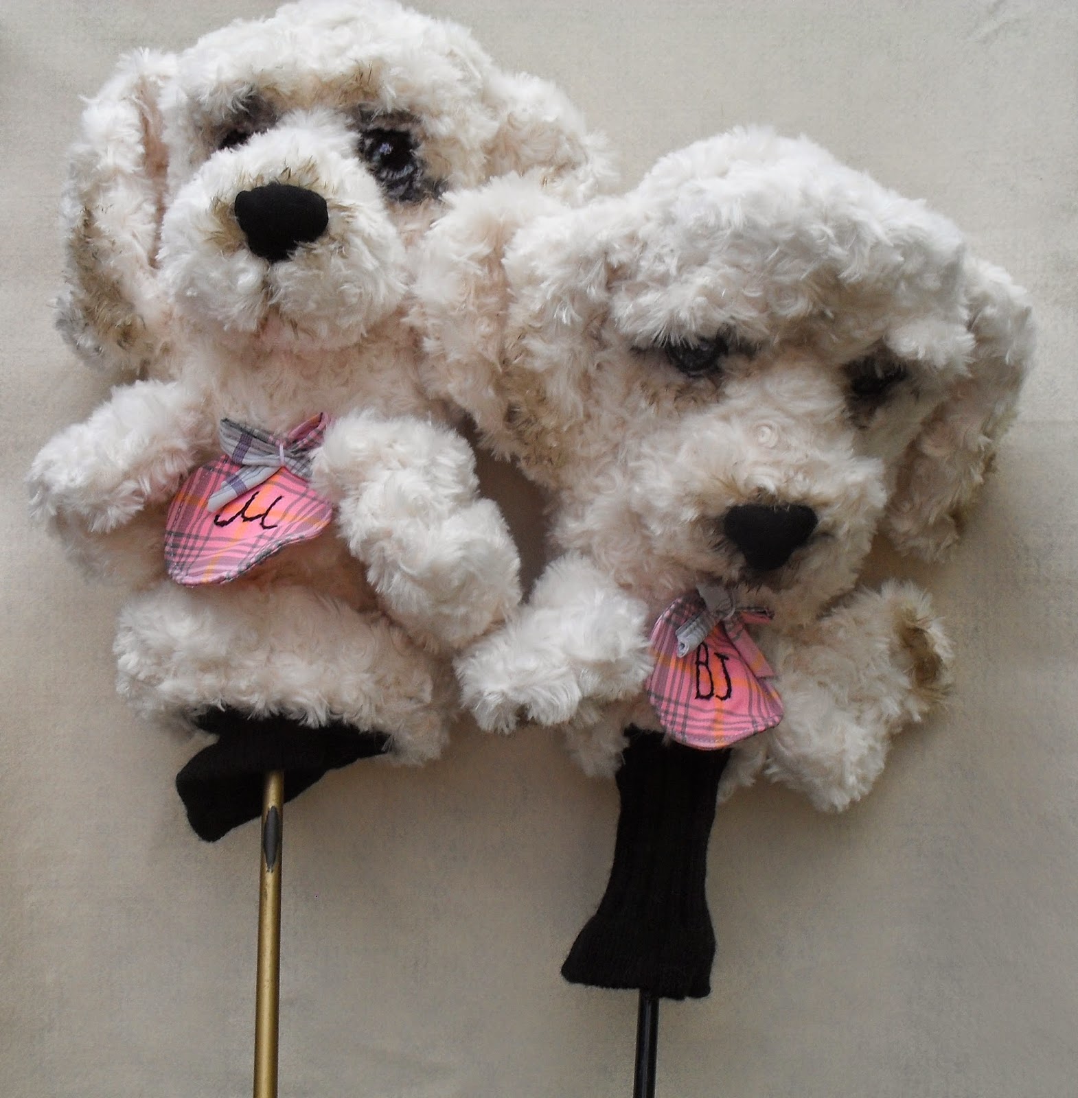 Custom Golf headcovers and puppets Cockapoo GOLF club head cover