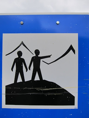 Tourist attraction sign, Iceland