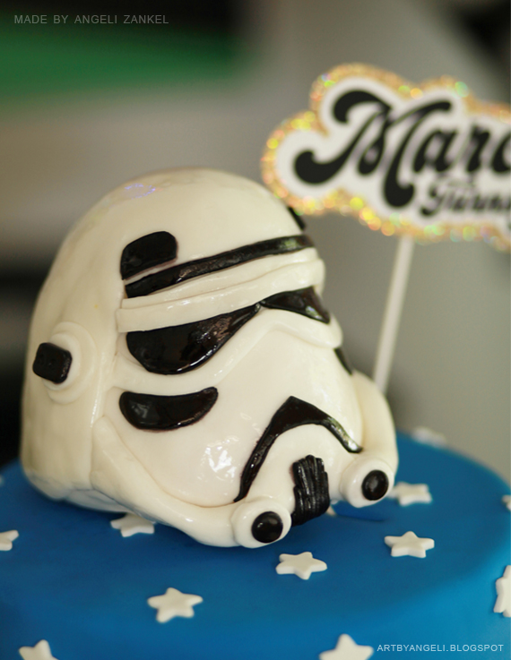 storm trooper cake topper