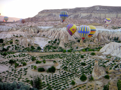 Cappadocia Nature Landscape from Hot Air Balloon Turkey