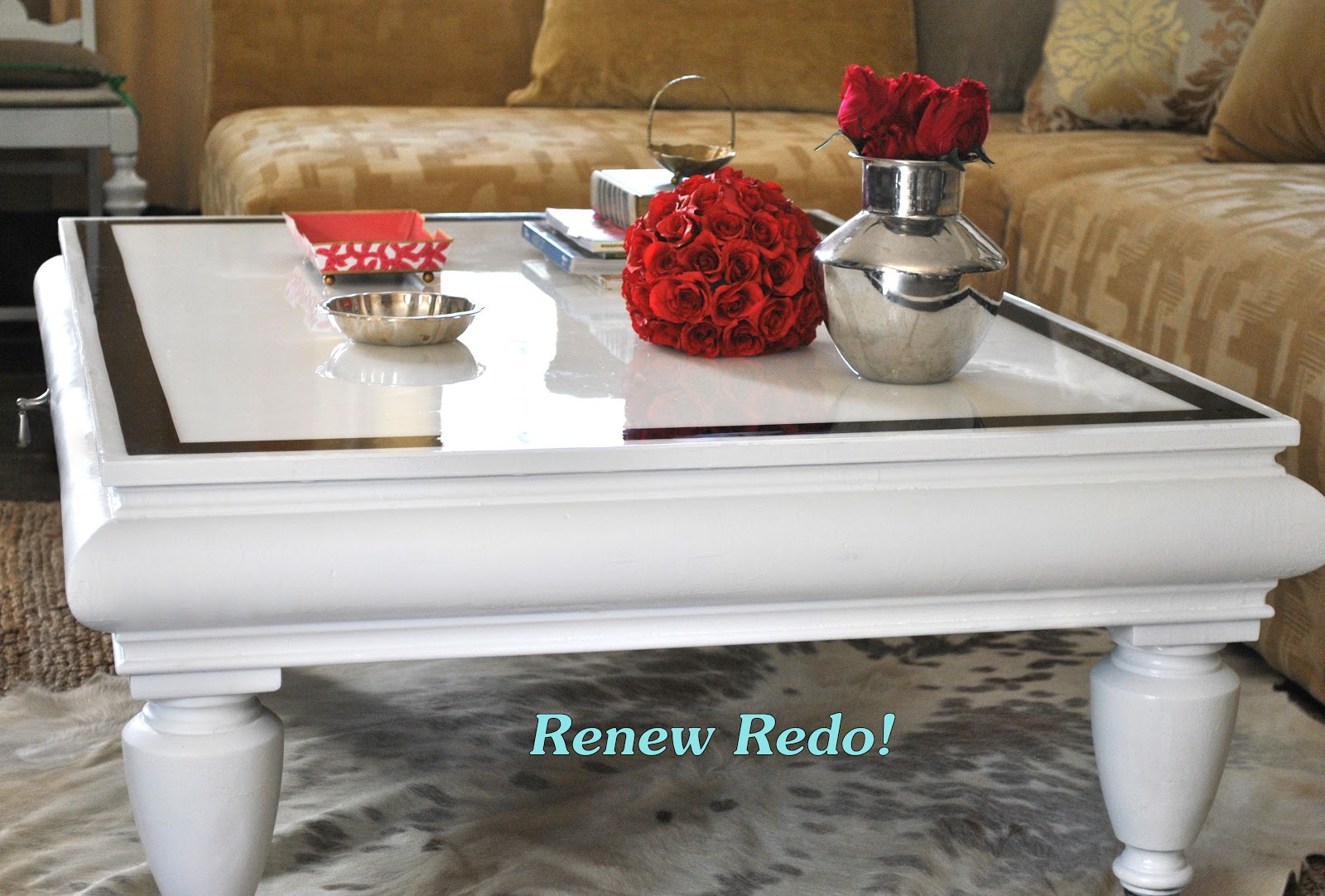ReNew ReDo! OMG High Gloss Coffee Table Makeover!