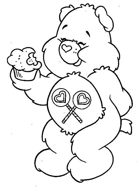 Cartoon Coloring For Kids: Care Bears Coloring Pages