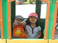 Katerine and Alexandre going for a train ride