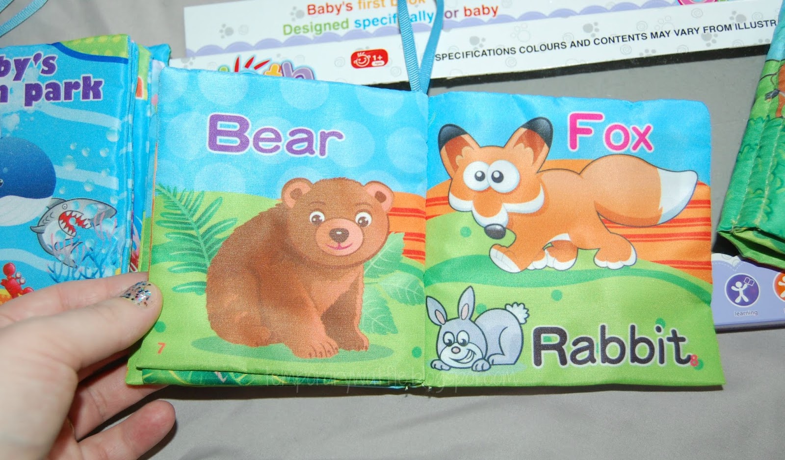 Temporary Waffle First Year Soft Cloth Baby Books for Infants