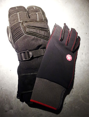 Very warm winter motorcycle gloves combo: Held Norpol & Rev-It Grizzly from GetGeared