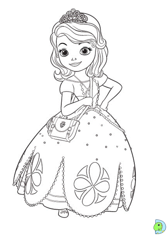 Desenhos para Colorir Princesinha Sofia