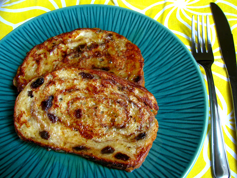 Saucy Jocey's Kitchen Cinnamon Raisin Bread French Toast