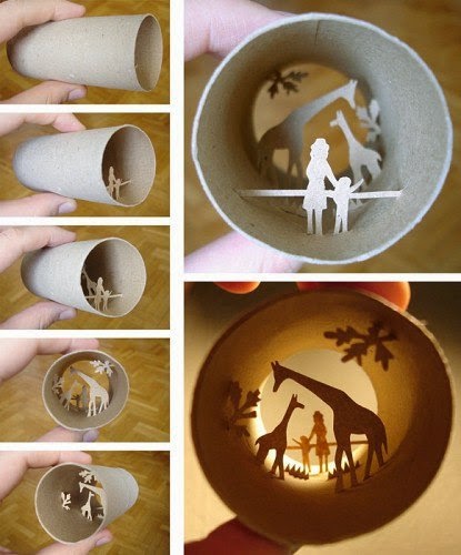 toilet paper roll dioramas