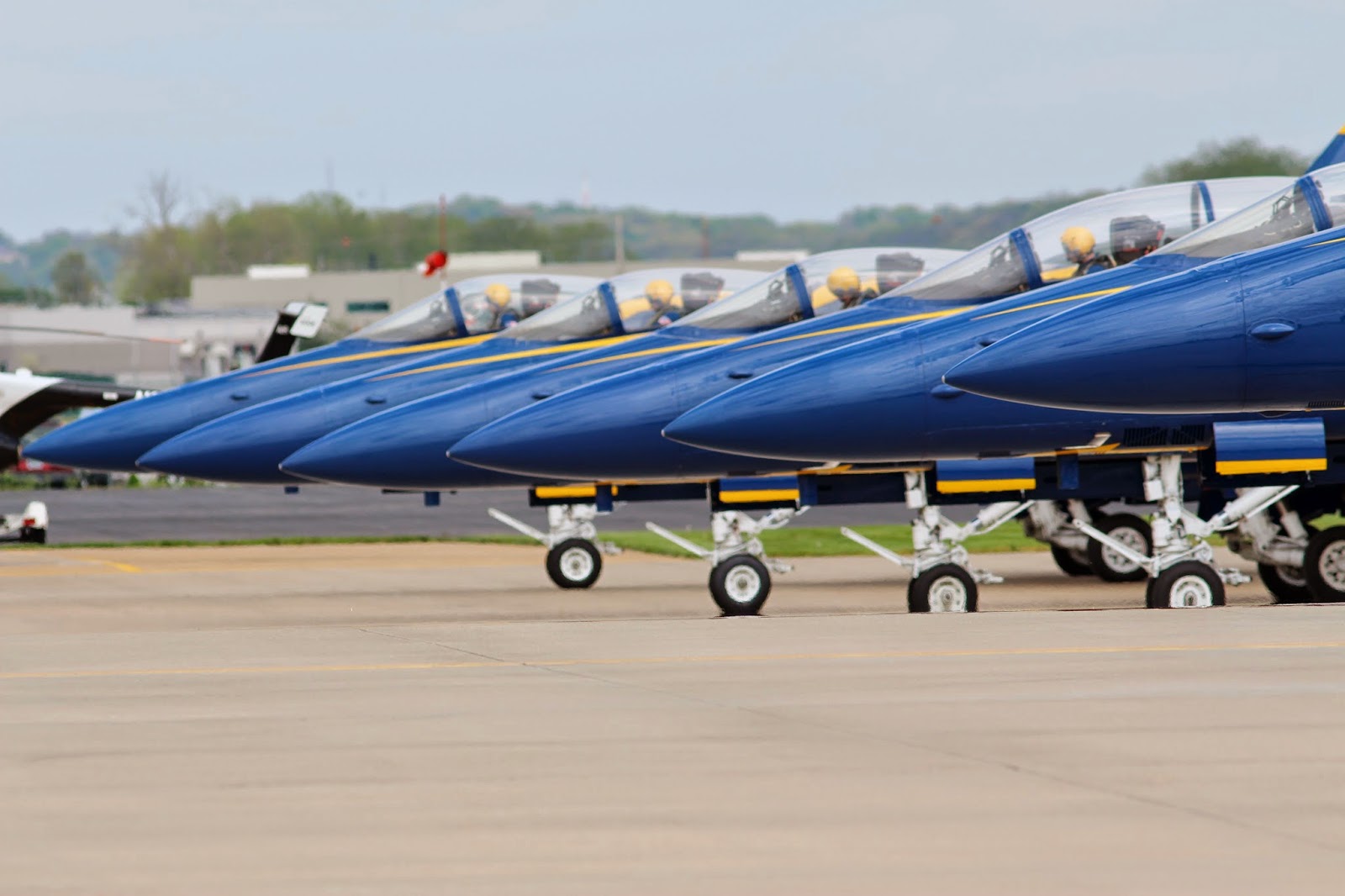 The Aero Experience Spirit of St. Louis Airshow Blue Angels Practice