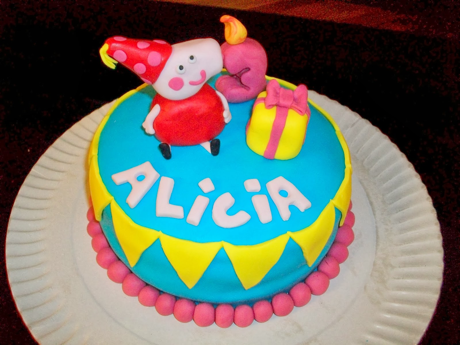 Tarta de cumpleaños- Peppa pig - Fácil