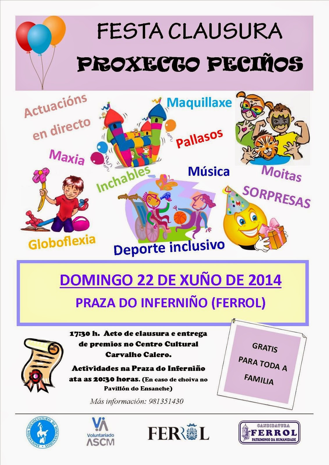 Fiesta de clausura Proyecto Peciños