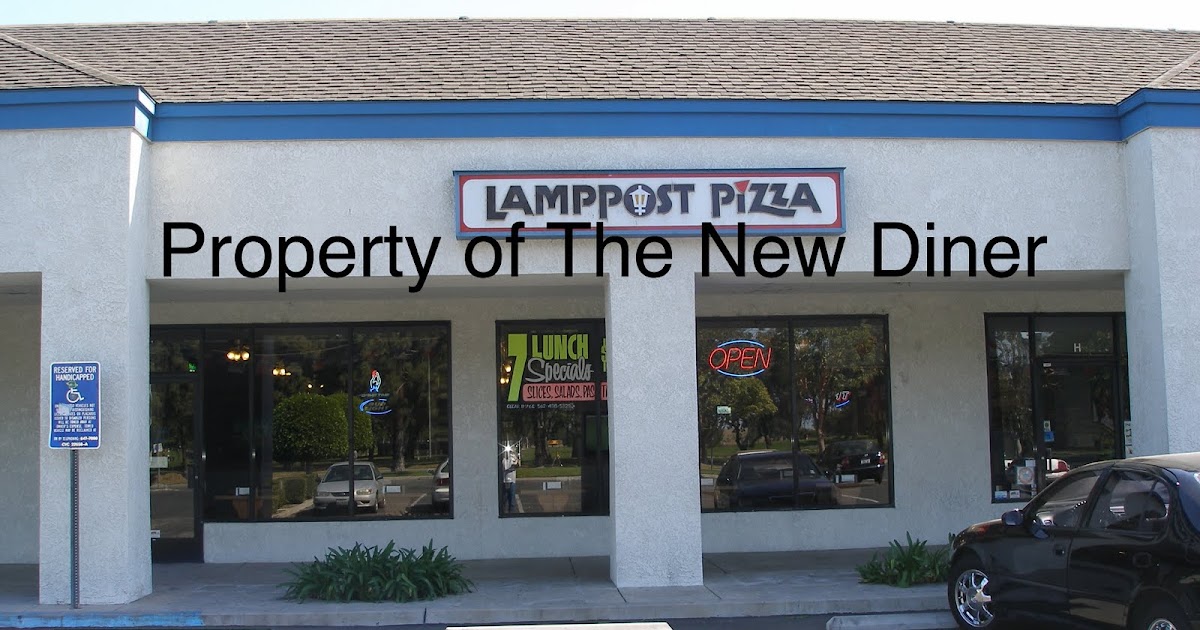 The New Diner Lamppost PizzaFountain Valley