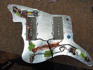Squier Vintage Modified Jazzmaster Modifications, Pt 4 ... fender squier jazz bass wiring diagram 