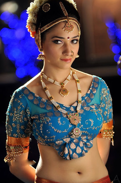 Actress Tamanna Hot Navel Show Photos