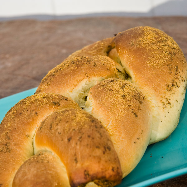 Kneady Sweetie Pesto Braid Bread