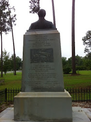 JD monument from the back