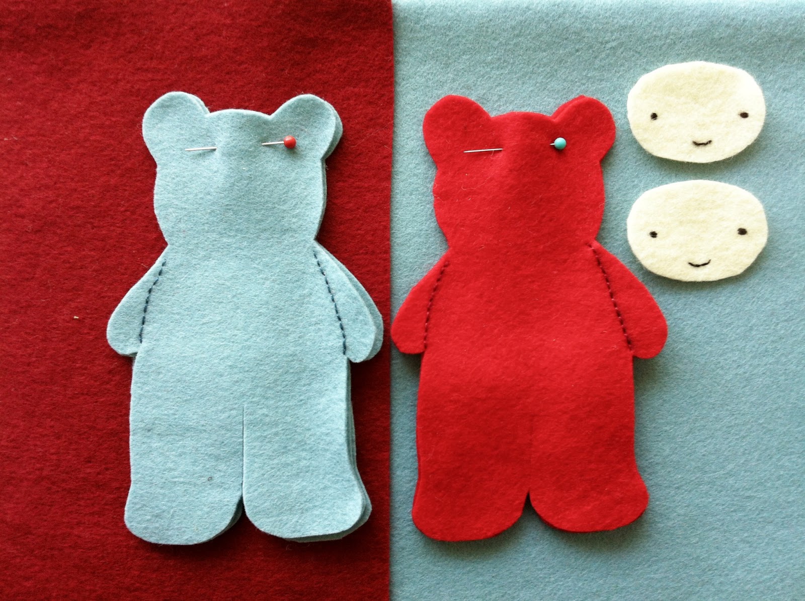 we bloom here Wool Felt 'Finger Leg' Puppets